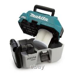 Makita DVC750LZ 18V LXT Brushless Wet/Dry Vacuum Cleaner With 1 x 6.0Ah Battery