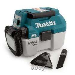 Makita DVC750LZ 18V LXT Brushless Wet/Dry Vacuum Cleaner With 1 x 6.0Ah Battery