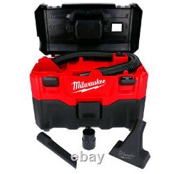 Milwaukee M18VC2 18V Wet & Dry Vacuum Cleaner With 2 x 5Ah Batteries & Charger