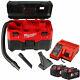 Milwaukee M18vc2 18v Wet/dry Vacuum Cleaner With 2 X 5.0ah Batteries & Charger