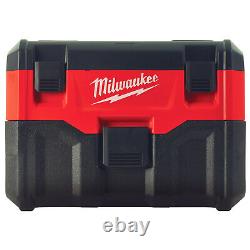 Milwaukee M18 Wet and Dry Vacuum Dust Extractor HEPA Filter M18VC2-0 Bare Unit