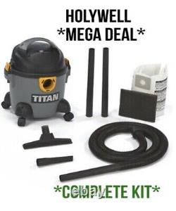 New TITAN TTB774VAC 1300W 16LTR WET & DRY HEAVY DUTY VACUUM CLEANER/HOOVER 240V