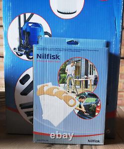 Nilfisk Buddy II 18 T 12L Wet & Dry Vacuum Cleaner, Blue. Plus set of 4 Bags