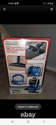 Numatic Charles CVC 370-2 Bag Cylinder Vacuum Cleaner Blue