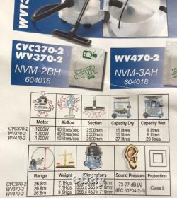 Numatic WV370-2 15L Wet & Dry Vacuum Cleaner Blue 240V
