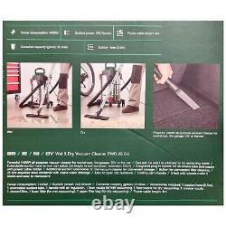 Parkside 1400W 25L Industrial Wet & Dry Vacuum Cleaner Complete Set