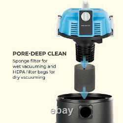 Pond Vacuum Cleaner Wet Dry Vac Floor Cleaner Home Pool Mud 1400 W 35L Tank Blue