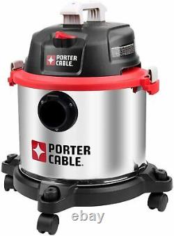 Porter Cable Wet & Dry Vacuum Cleaner 19L, 1.5m Hose PCX19406-5B, Black