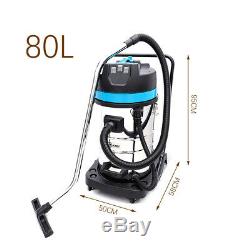 Powerful 80L Litre Wet & Dry Vacuum Cleaner with Blower 3000Watt Stainless Steel