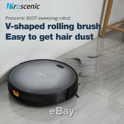 Proscenic 800T Alexa Vacuum Cleaner Robot Wet Dry 2000Pa Pet Hair Mop Navigation