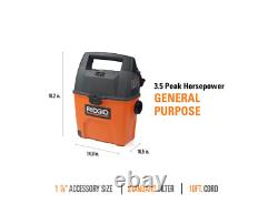 Rigid Wet Dry Vacuum Small Portable Shop Vac Cleaner Hose Lightweight 3Gal. NEW