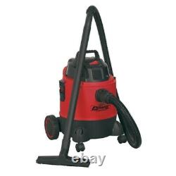 SEALEY VACUUM CLEANER WET & DRY 20L 1250With230V