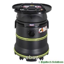 Sealey DFS35M Wet Dry Vacuum Cleaner Industrial Dust Free Class M Filtration