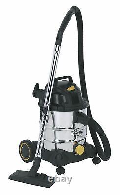 Sealey PC200SD110V Vacuum Cleaner Industrial Wet & Dry 20L 1250With110V Stainless