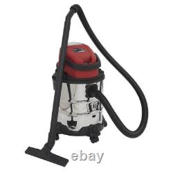Sealey PC20VCOMBO4 Wet / Dry 20v Cordless 4.0Ah 20ltr Vacuum Cleaner Kit