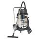 Sealey Pc477 Vacuum Cleaner Industrial Wet & Dry 77l Stainless Steel Drum 2400w