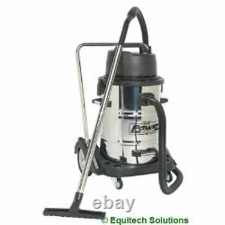 Sealey PC477 Vacuum Industrial Wet Dry Cleaner Twin Motor 2400W 230V 77L