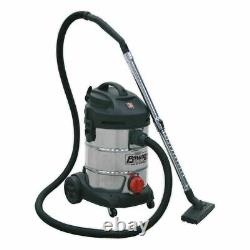 Sealey Vacuum Cleaner Industrial 30L 1400With230V Stainless Drum