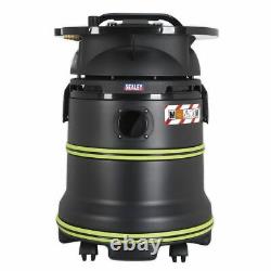 Sealey Vacuum Cleaner Industrial Dust-Free Wet/Dry 35L 1000With230V Self-Clean