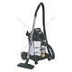 Sealey Vacuum Cleaner Industrial Wet & Dry 20l 1250with110v Stainless Drum
