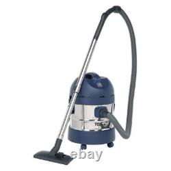 Sealey Vacuum Cleaner Industrial Wet & Dry 20L 1250With110V Stainless Drum PC200SD