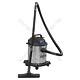 Sealey Vacuum Cleaner Wet & Dry 20l 1200with230v Stainless Drum