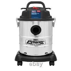 Sealey Vacuum Cleaner Wet & Dry 20L 1200With230V Stainless Drum