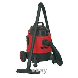 Sealey Vacuum Cleaner Wet & Dry 20L 1250With230V