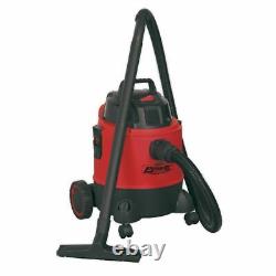 Sealey Vacuum Cleaner Wet & Dry 20L 1250With230V