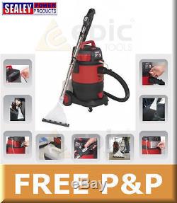 Sealey Wet/Dry Carpet Cleaner Vacuum/Vac Car/Van Valet/Valeting Machine VMA914