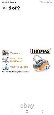 Thomas Aqua+ Animal Pet & Family Wet and Dry Cylinder Vacuum Cleaner New #c