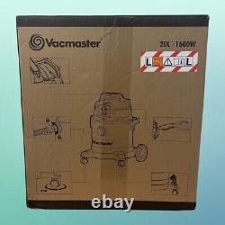 Vacmastet Wet & Dry Certified Vacuum Cleaner 20L 1600W Dust Extractor L Class