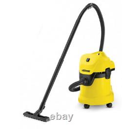 Wet And Dry Vacuum Cleaner Blower Stainless Steel Industrial Garage 17ltr 1400W