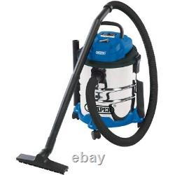 Wet And Dry Vacuum Cleaner With Stainless Steel Tank, 20L, 1250W Draper 20515