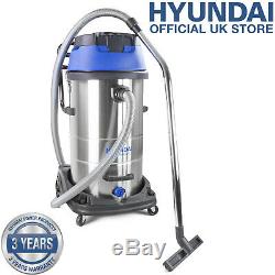 Wet & Dry Industrial Vacuum Cleaner 100L Litre Blower 3000W HEPA Filter HYUNDAI