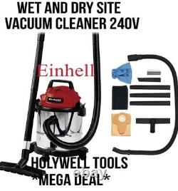 Wet & Dry Vacuum Cleaner Industrial Water and Dirt All-in-1 Blower Vac 15l 1250W