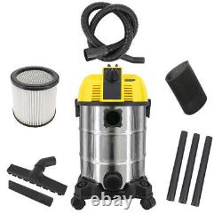 Wet Dry Vacuum Cleaner Water Dirt 2 in 1 Blower Vac with HEPA Filter 30L 1600W