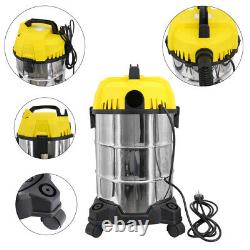 Wet Dry Vacuum Cleaner Water Dirt 2 in 1 Blower Vac with HEPA Filter 30L 1600W