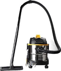 Wet & Dry Vacuum VAC Cleaner Hoover 20ltr 1400w Stainless Steel Energy Class A+