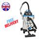 Wet And Dry Vacuum Cleaner 30l Tough, Powerful 1500w Garage With Power Take Of