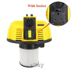 30l 1600w Wet Dry Aspirateur 2 En 1 Aspirateur-souffleur Avec Électricité Intégré Socket