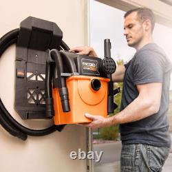 5-gal Shop Vacuum Humide À Sec Mur-mount Nettoyeur De Vapeur De Voiture Portable Ridgid Nouveau