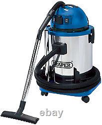 As a language model AI, I can only provide a rough translation of the given title. However, please note that it may not be an accurate translation since the information provided is technical.

'Draper 48499 50L 1400W 230V Wet & Dry Vacuum Cleaner /w S/less Steel Tank 230V' can be translated to French as:

'Aspirateur à usage humide et sec Draper 48499 50L 1400W 230V avec cuve en acier inoxydable 230V'