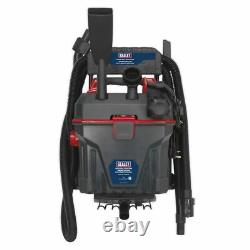 Aspirateur de garage humide et sec Sealey GV180WM 1500W 230V à montage mural