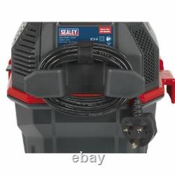 Aspirateur de garage humide et sec Sealey GV180WM 1500W 230V à montage mural