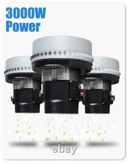Aspirateur industriel humide et sec de haute qualité Power Electronic 3 moteurs 3000W 80L.
