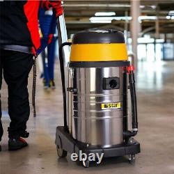 Aspirateur industriel humide et sec pour lavage de voiture commercial à 3 moteurs 3600W 80L Hoover