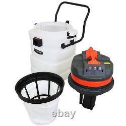 Aspirateur industriel humide/sec de 90L avec buse de sol pour nettoyage commercial de 3000W