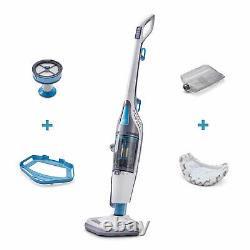 Black And Decker Hepa Corded Steam Mop And Vacuum Cleaner Combinaison Duo, Blanc