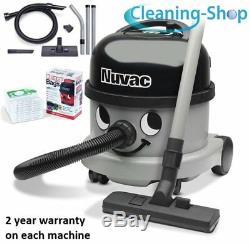 Henry Hoover Cleaner Nuvac Vnr200-1 Argent Commercial Et 10 Vac Sacs